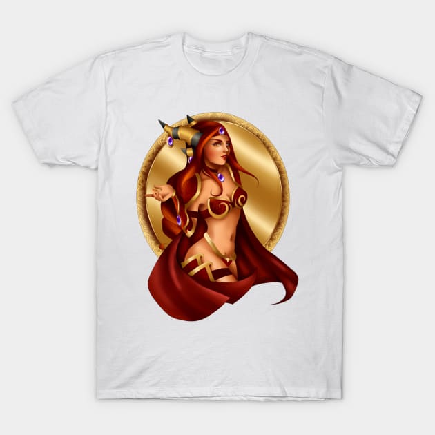 Norse Alexstrasza T-Shirt by dinaconcept